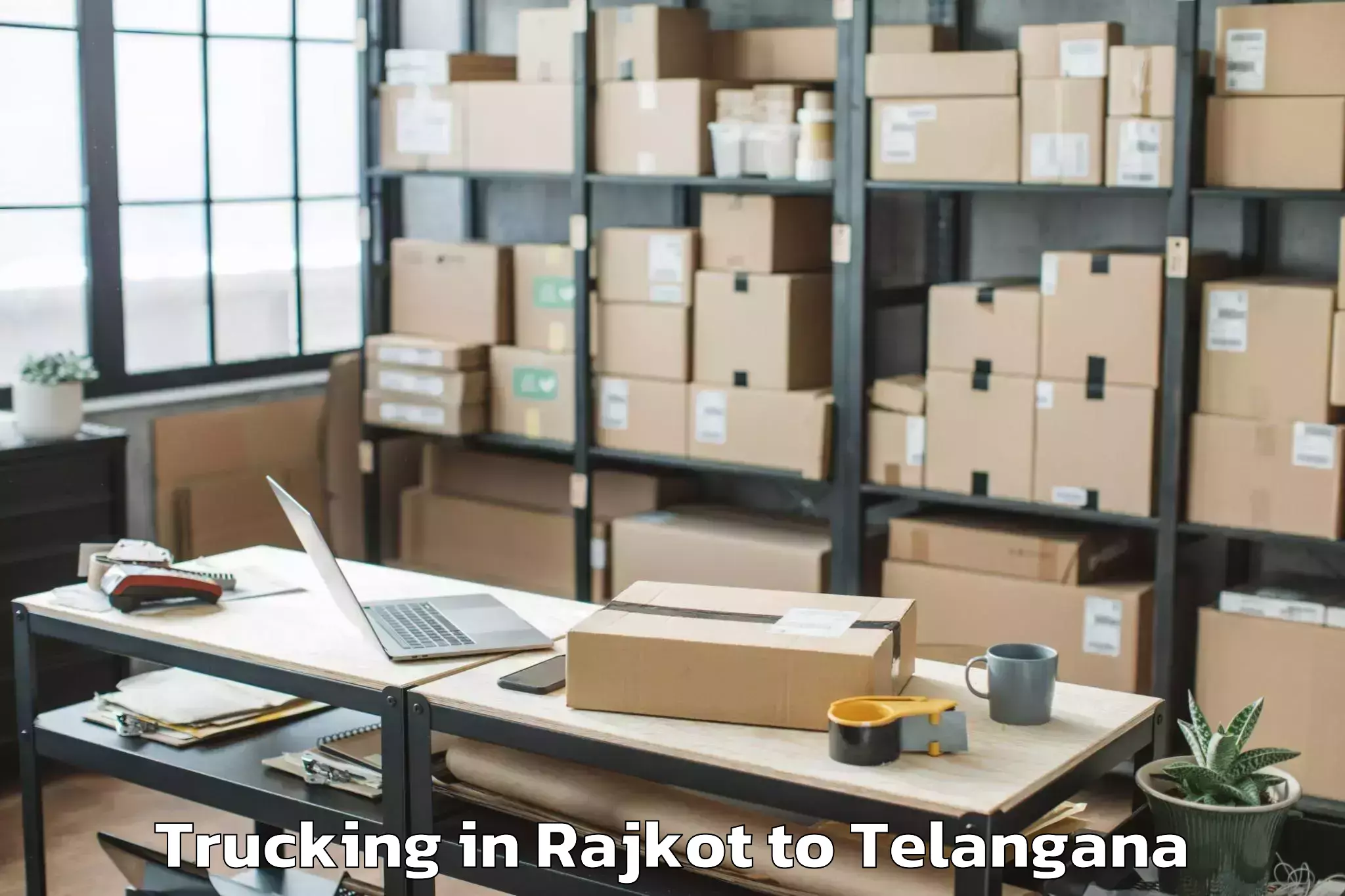 Book Rajkot to Nit Warangal Trucking Online